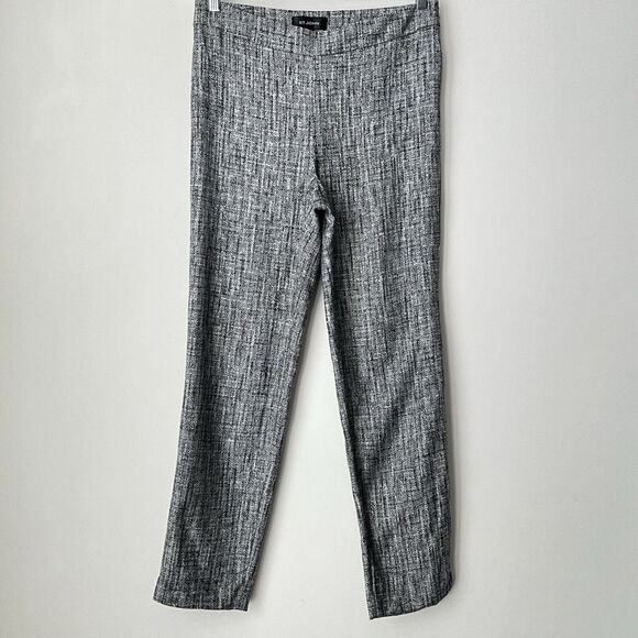 St. John Pants Gray Emma Wool Blend Straight Leg Classic Trouser Career 12 - Picture 9 of 9